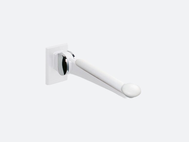 Folding support handle in white