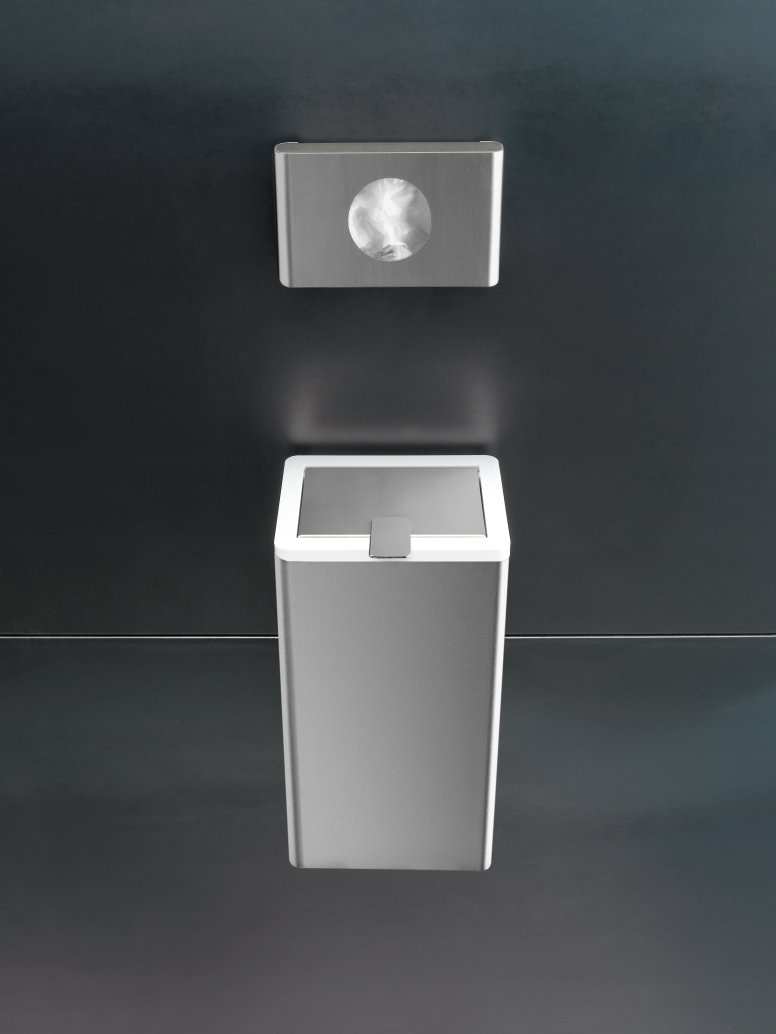 Hygiene bag dispenser and waste garbage can Series 805